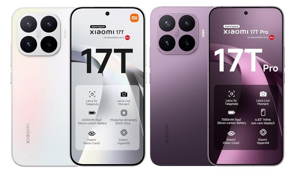 Thông tin chi tiết về Xiaomi 17T Series xuất hiện