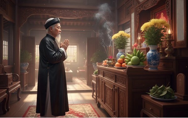 Tham khảo văn khấn mùng 1 tại nhà cúng Thần linh