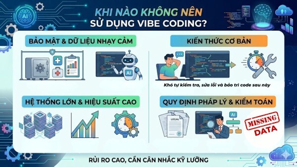 Những trường hợp không nên sử dụng Vibe Coding