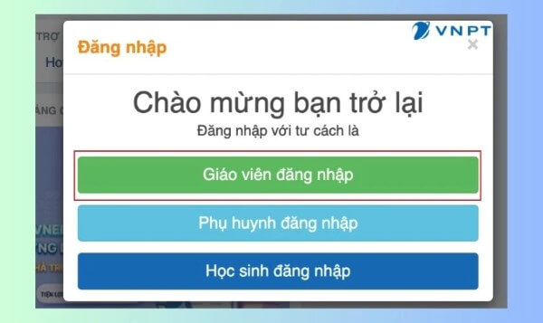 Sử dụng tài khoản được cấp để đăng nhập