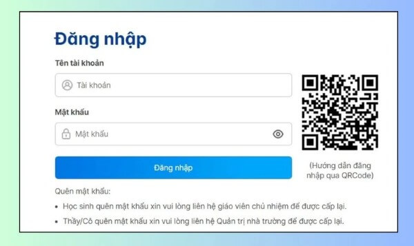 Nhấn Đăng nhập