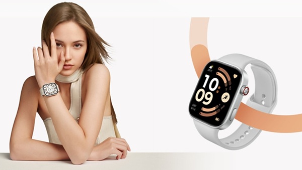 Redmi Watch 6 sở hữu thiết kế với khung hợp kim nhôm nguyên khối, thân máy dày 9,9 mm