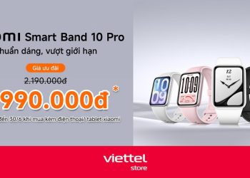 Xiaomi Smart Band 10 Pro giá ưu đãi chỉ từ 1.990.000đ khi mua kèm điện thoại/tablet Xiaomi