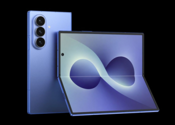 Hình ảnh rò rỉ của Galaxy Z Fold8 màu xanh navy