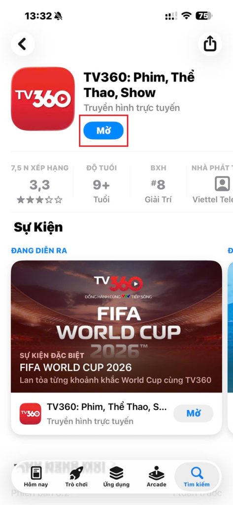 Sau khi cài đặt thành công, nhấn chọn mục “Mở” để bắt đầu khám phá