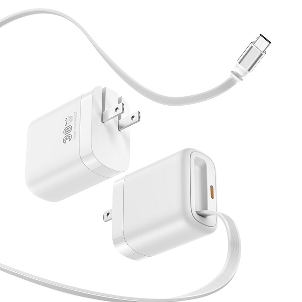 Củ sạc nhanh Xphone XA30C1 GaN 30W kèm cáp dây rút Type C