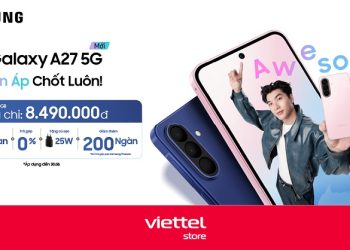 Mở bán Galaxy A27 5G giá chỉ 8,49 triệu cùng loạt ưu đãi hấp dẫn