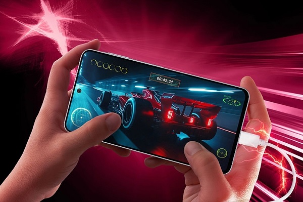 Viên pin dung lượng 6.000 mAh, hỗ trợ sạc nhanh có dây 45W