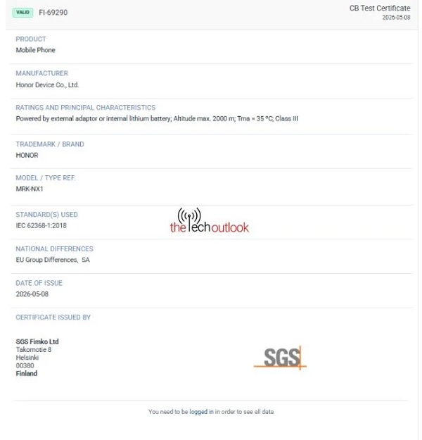 Đạt chứng nhận SGS trước ngày ra mắt