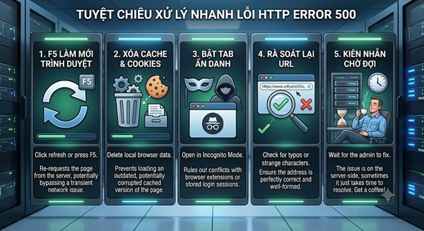 Tuyệt chiêu xử lý nhanh Lỗi HTTP Error 500