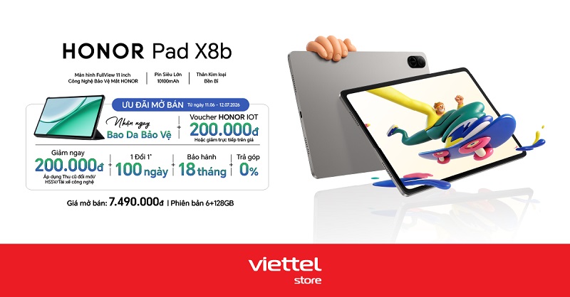 mở bán HONOR Pad X8b