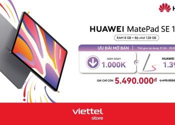 Ưu đãi mở bán Huawei Matepad SE 11 8GB/128GB giá chỉ còn 5.490.000đ cùng quà tặng bút HUAWEI M-Pencil lite