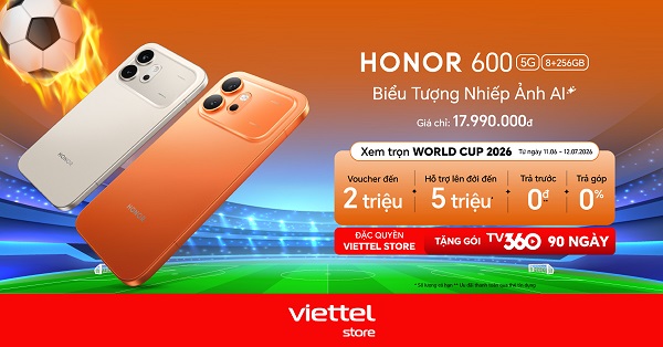 Mua HONOR 600 5G - Xem trọn World Cup 2026