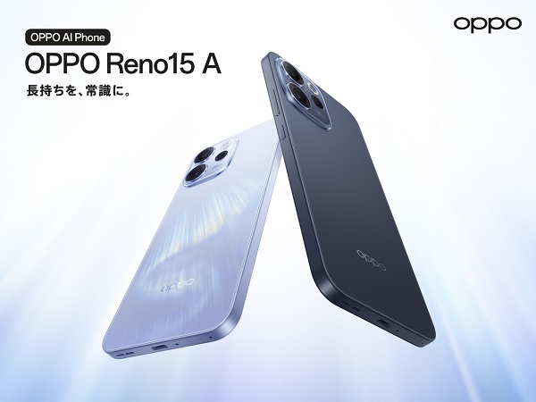 OPPO Reno15 A ra mắt tại thị trường Nhật Bản