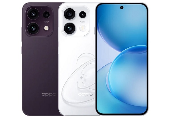 Hai tùy chọn màu Purple Black và Pop White của OPPO Reno16 FS