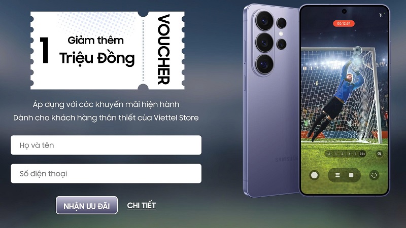 Đặc quyền VIP – Tặng voucher 1.000.000đ lên đời Galaxy S26 Ultra dành cho khách hàng thân thiết