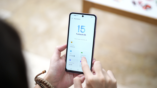Giao diện tùy biến Funtouch OS 15 xây dựng trên nền tảng Android 15 mang lại sự mới mẻ, trực quan