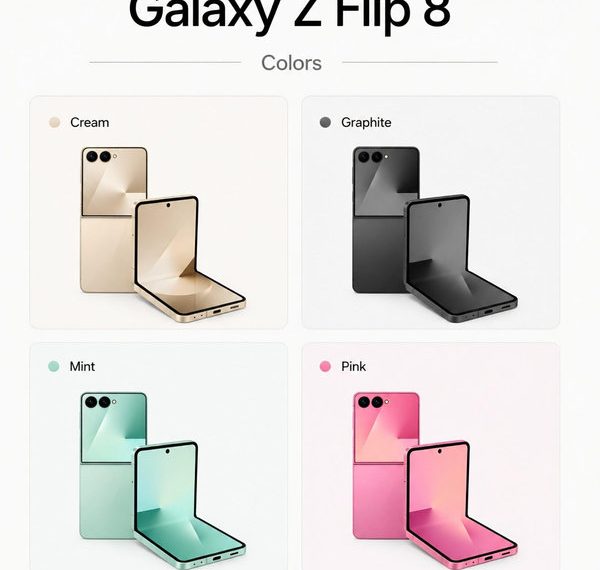 Rò rỉ bảng màu Galaxy Z Flip8 mới: 4 tuỳ chọn thời trang đáng chờ đợi