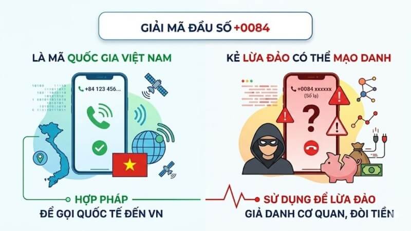 Đầu số +84 là mã điện thoại quốc gia của Việt Nam