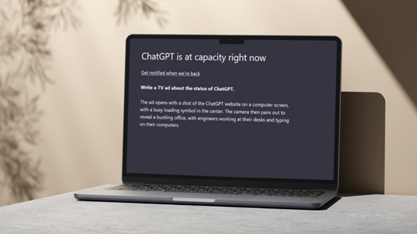Lỗi hiển thị “ChatGPT is at capacity right now”