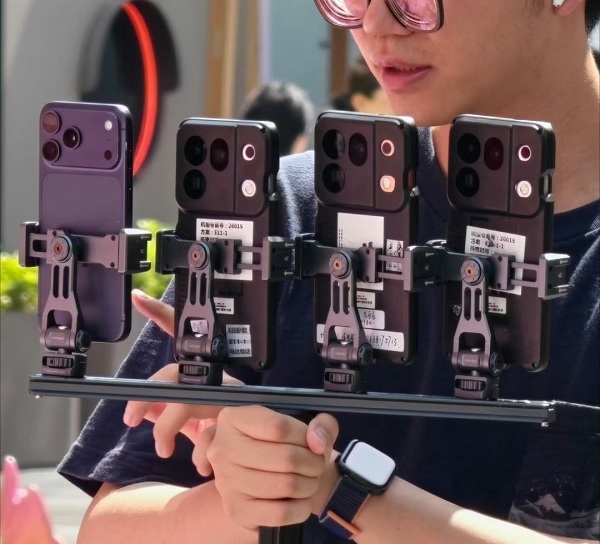 Ảnh thực tế OPPO Find X10 Series xuất hiện bên cạnh iPhone 17 Pro