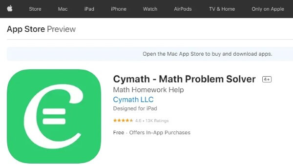 Cymath có giao diện trực quan cùng tốc độ xử lý nhanh
