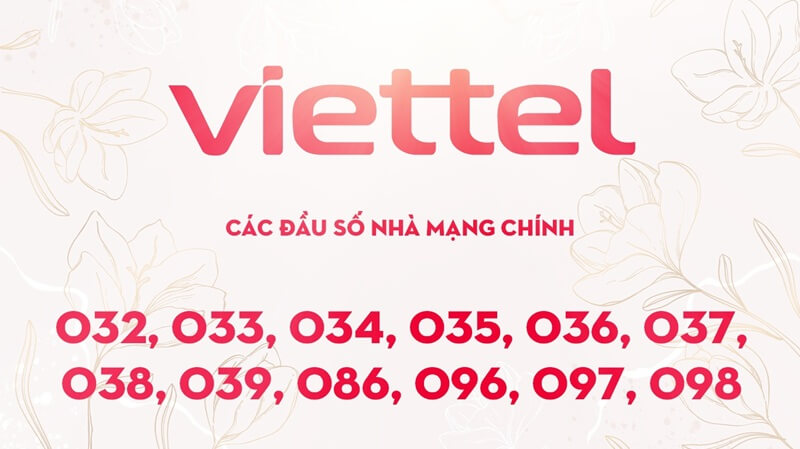 Cập nhật danh sách đầu số Viettel phổ biến và đầy đủ