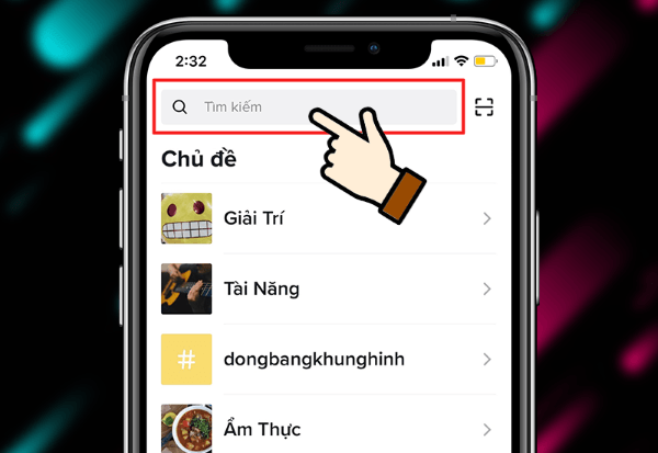 Mở ứng dụng TikTok