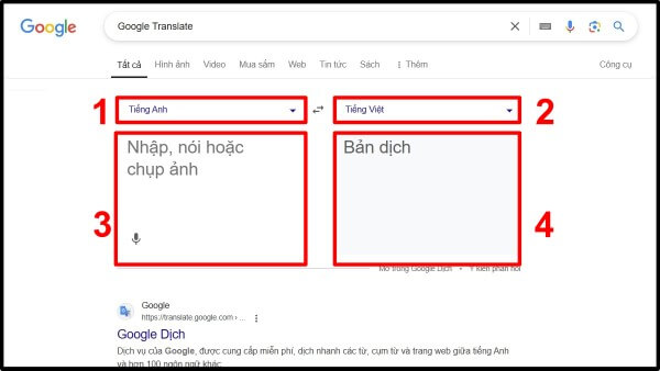 Cách sử dụng Google Translate trên trình duyệt