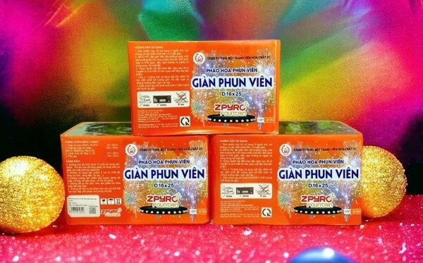 Cách sử dụng pháo hoa giàn phun viên