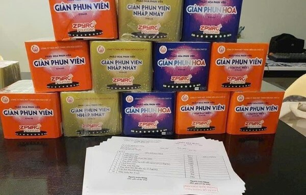 Chỉ sử dụng các loại pháo hoa hợp pháp và được phép lưu hành