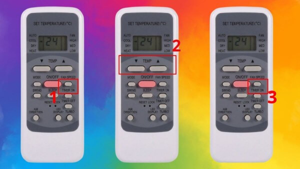 Nhấn nút TIMER ON hoặc TIME ON để điều chỉnh thời gian hẹn giờ