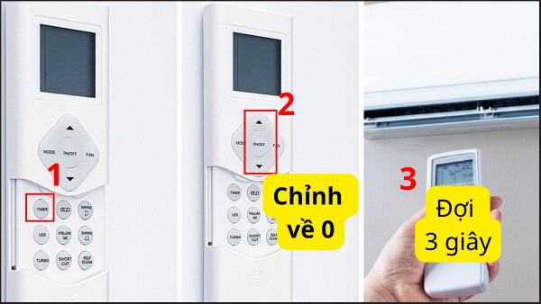 Cách cài đặt để điều hòa bật trước 30 phút