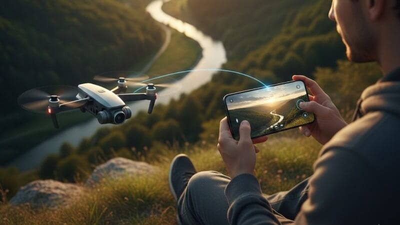 Tính năng kết nối Flycam với điện thoại