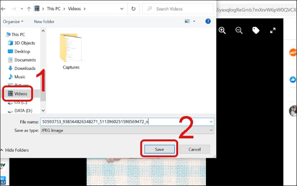 Chọn vị trí lưu file → nhấn Save