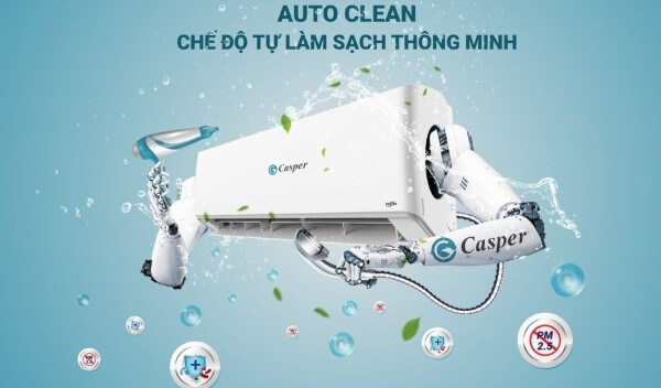 Điều hòa Casper được trang bị công nghệ tự làm sạch i-Clean