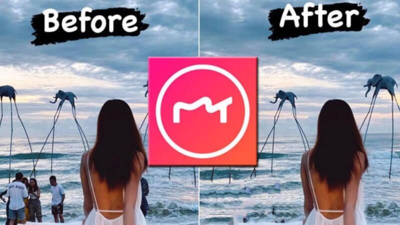 Công cụ Meitu cung cấp tính năng Bút Xoá AI xoá người/vật thể