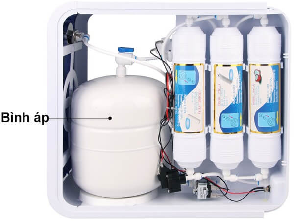 Nguyên nhân do bình áp bị xì hơi hoặc giảm áp suất