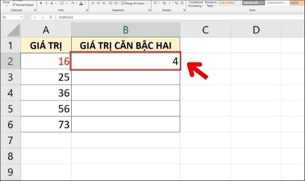 Nhận kết quả trả về là 4