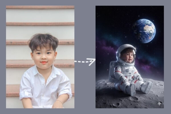 Gợi ý câu lệnh ghép ảnh cho bé sáng tạo trên Gemini