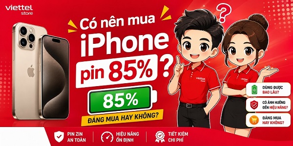 Có nên mua iPhone pin 85%?