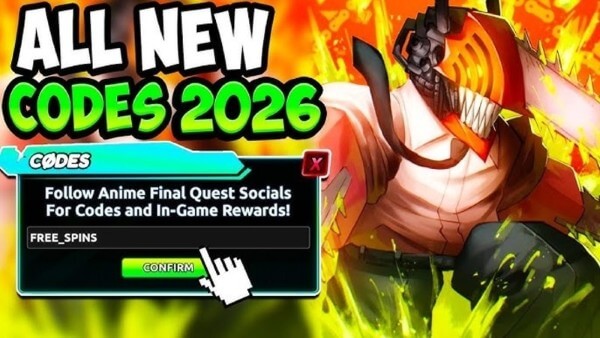 Bảng code Anime Final Quest được cập nhật mới nhất vào tháng 6/2026
