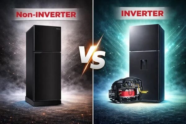 Sự khác biệt giữa công suất tủ thường vs Inverter