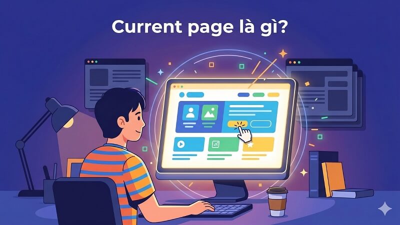 Current page là trang hiện đang thao tác trên màn hình