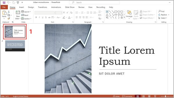 Chọn slide cần in