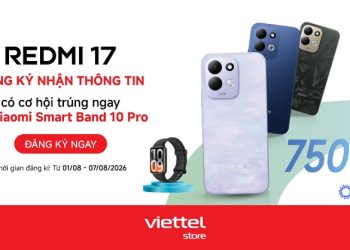 Đăng ký nhận thông tin Redmi 17, có cơ hội trúng ngay Xiaomi Smart Band 10 Pro
