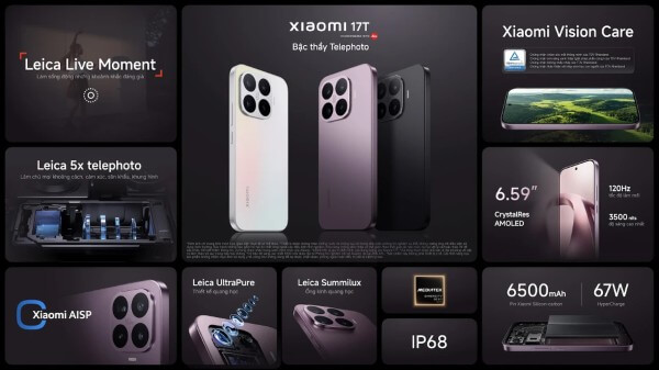 Những lý do nên mua Xiaomi 17T chính hãng
