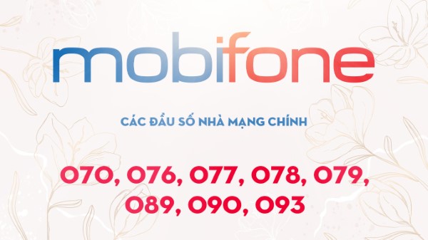 Các đầu số của nhà mạng Mobifone