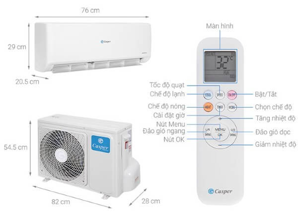 Các chế độ MODE trên điều hòa Casper có ý nghĩa riêng