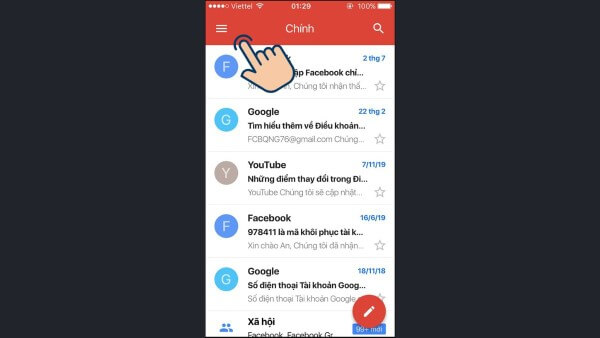 Mở Gmail